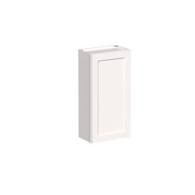 DL Cabinetry (Ready-To-Assemble) Shaker Style 42" High Single Door Wall Cabinet W21" x H42" x D12" - White Shaker