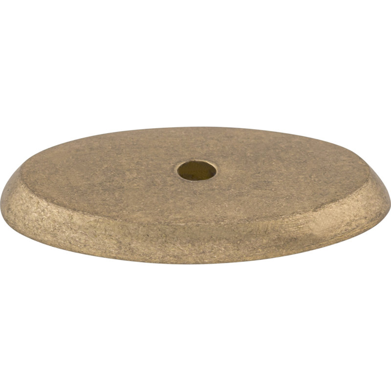 Aspen Oval  Backplate, 1.75" H x 1" W x 0.19" D, Light Bronze
