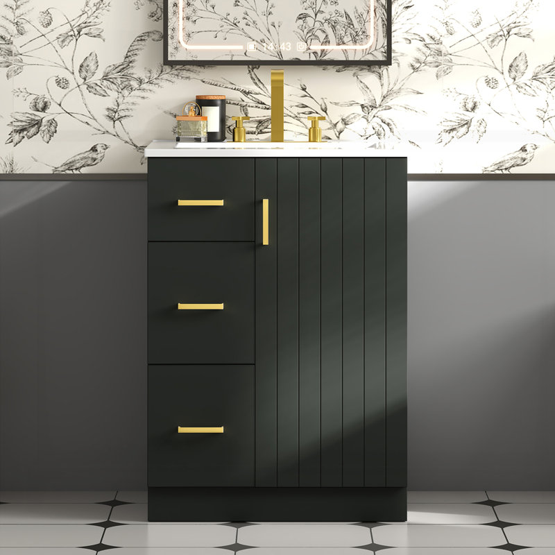 Ensemble de meuble-lavabo 24 po avec lavabo en céramique