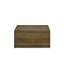 Table basse carrée avec 2 tiroirs Trentino l 31,5 po