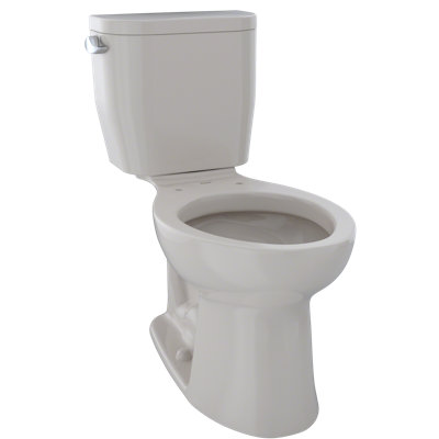 Toilette allongée deux pièces à hauteur universelle 1,28 GPF TOTO® Entrada ™, beige Sedona