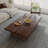 Nut-brown Solid Wood Rectangular Coffee Table-1945085440