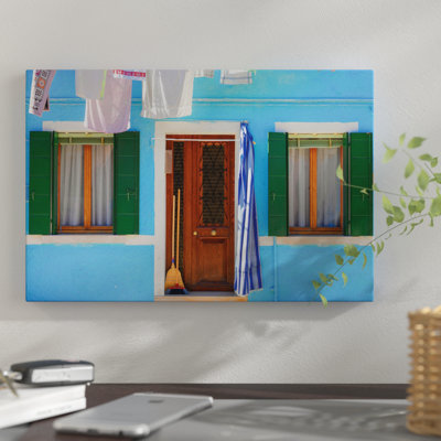" Burano, Italy, Blue House " by Mark Paulda
