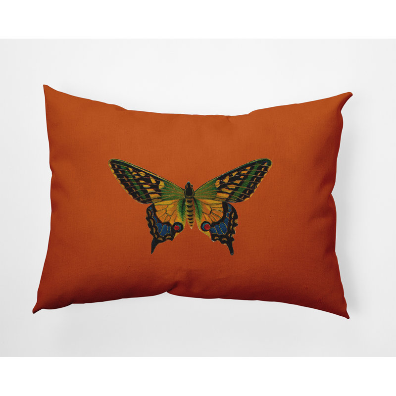 Reversible Throw Pillow, Orange