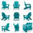 Lopes Resin Folding Adirondack Chair-1639380292