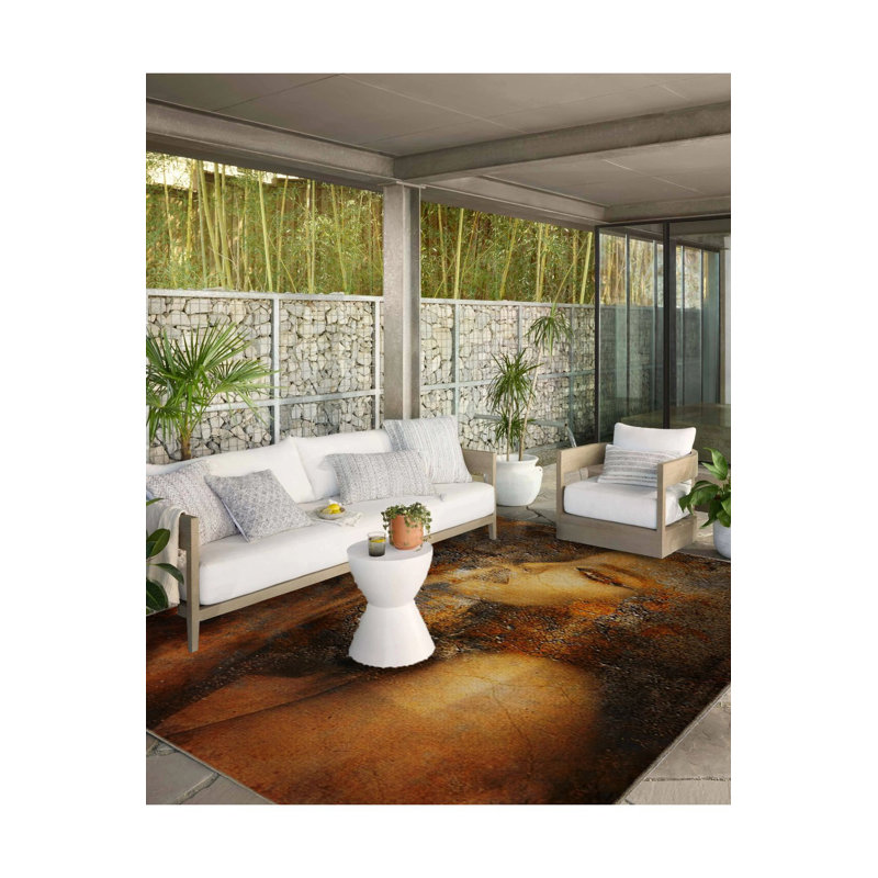 Tapis lavable orange, Sous-tapis rectangulaire 3 pi 11 po x 5 pi 11 po i