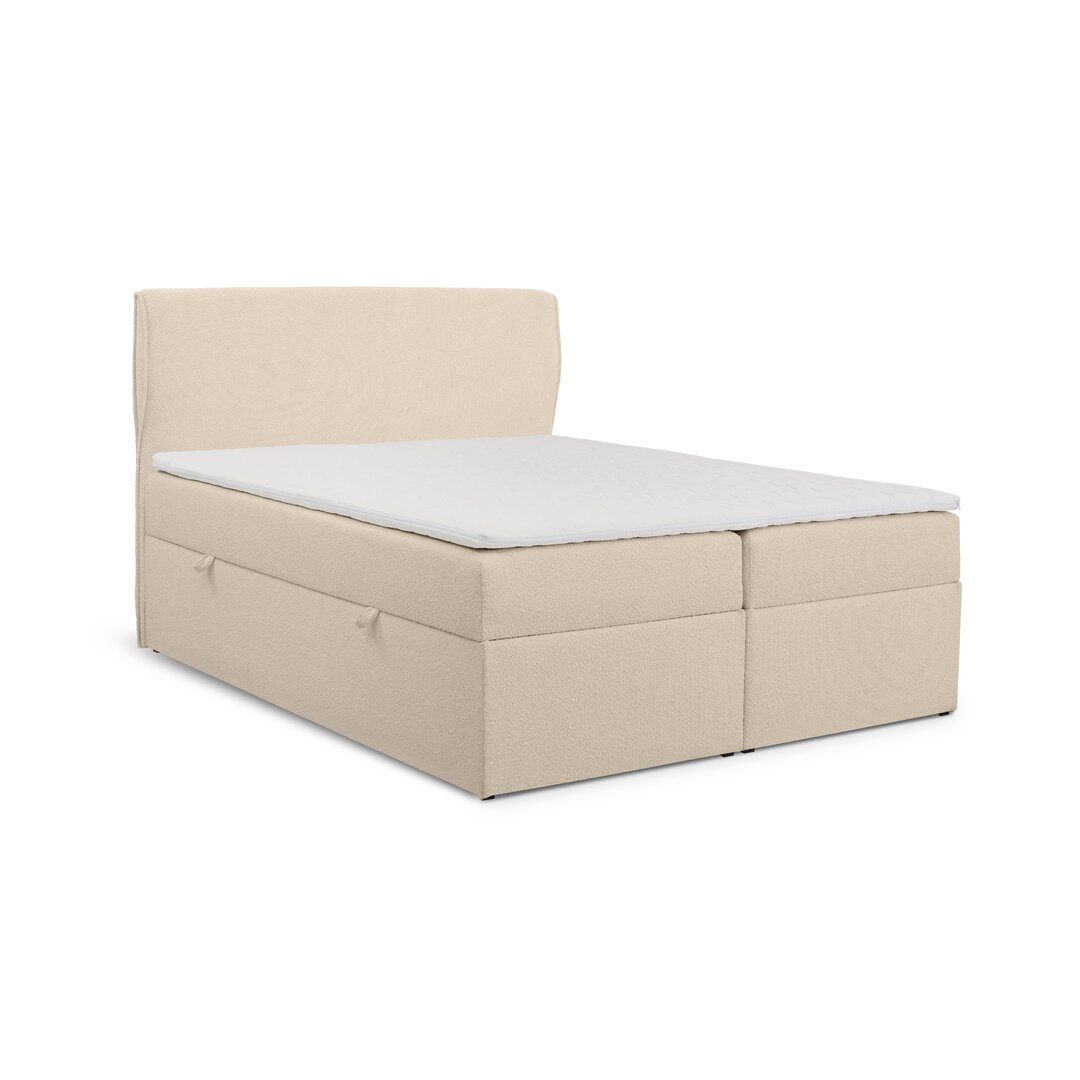 Boxspringbett Ayaansh mit Topper und Bettkasten