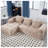 Boneless 2 - Piece Chenille No Frame Compressed Sectional-653035638
