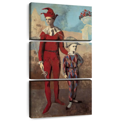 Acrobate et jeune arlequin