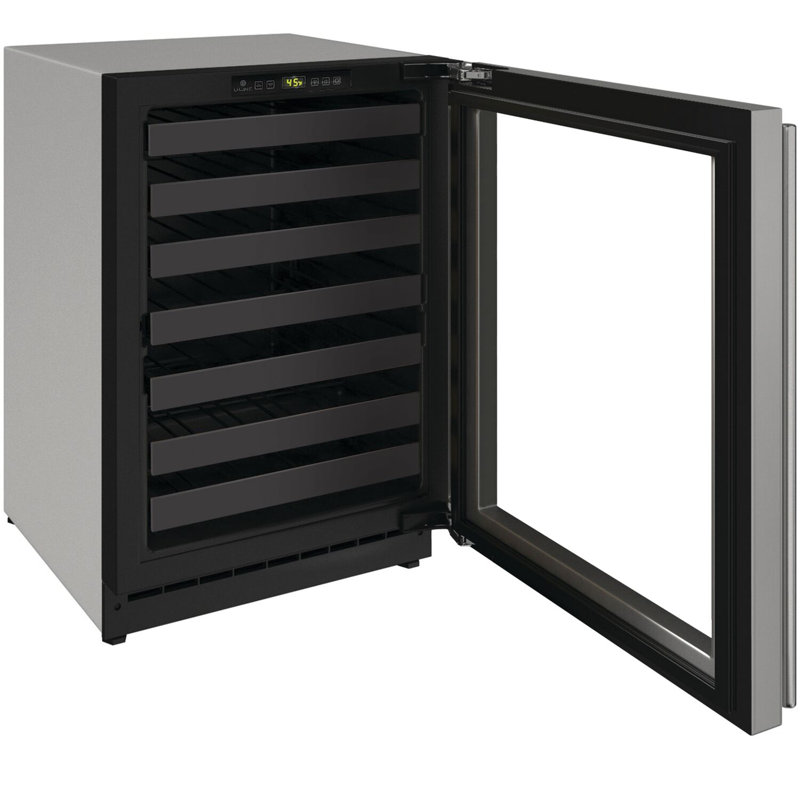 U-Line Dual Zone 23.62'' Built-In 43 Bottle Wine Refrigerator with Reversible Door