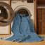 Tapis bleu uni lavable à la machine-894929729
