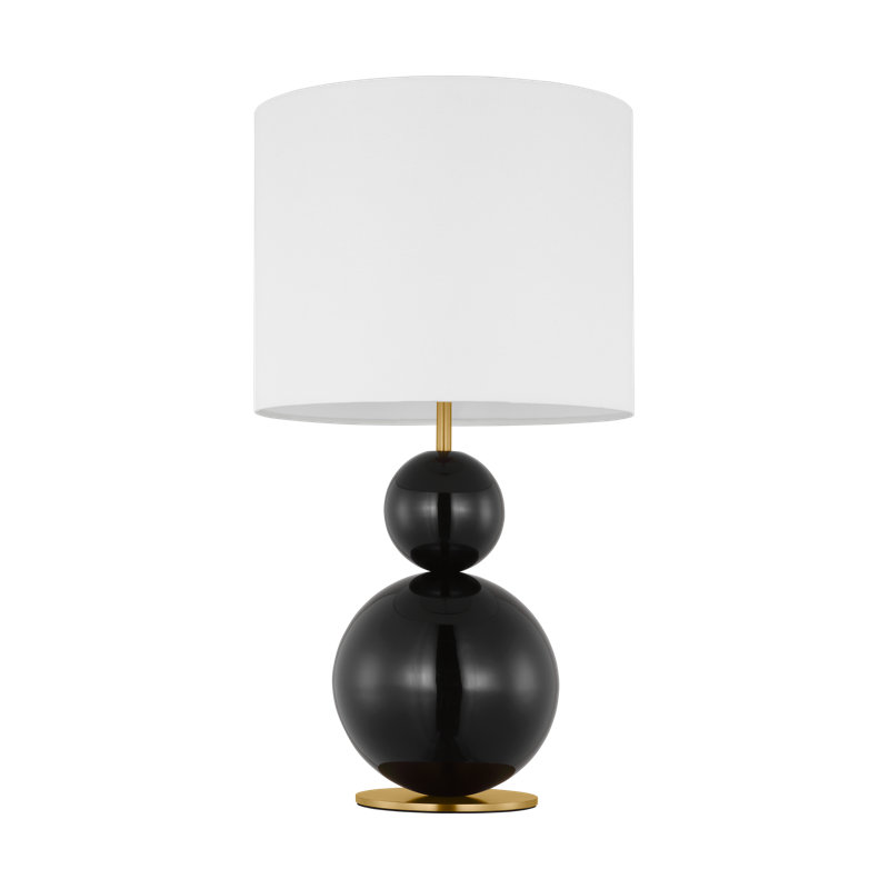 Medium Table Lamp, Gloss Black