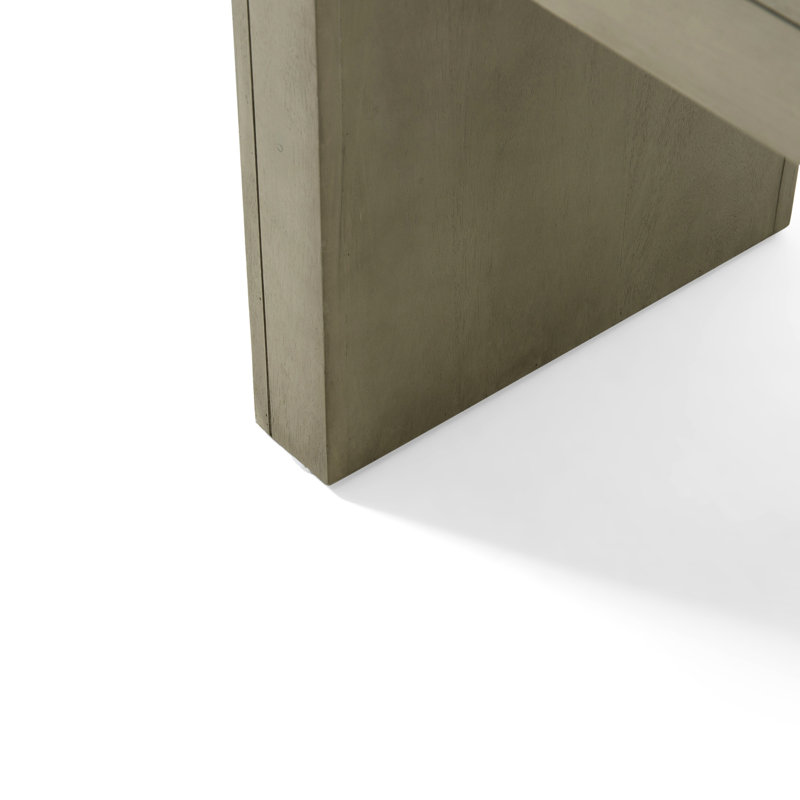 Banc de salle à manger en bois, gris et taupe, aspect, largeur 63 po, bois franc, assemblage simple, cadre, longue durée, minimal