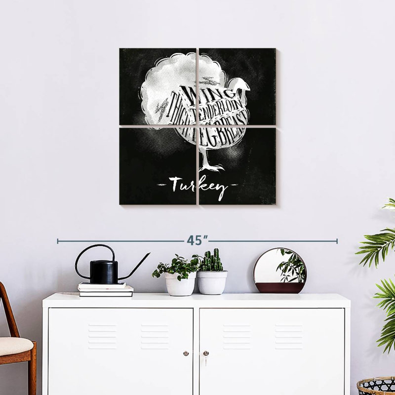 Brampt Turkey Cuts, 26" H x 26" W