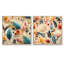 Roberval - Ensemble de 2 collages carrés botaniques abstraits-101848883-101848884