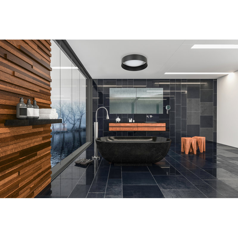 Nasser - Ceiling Light, Structured Black