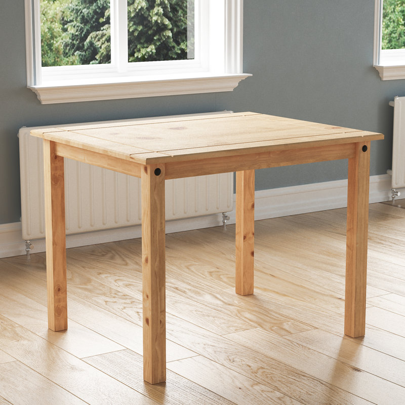 Doe 2 - Person Pine Solid Wood Dining Set