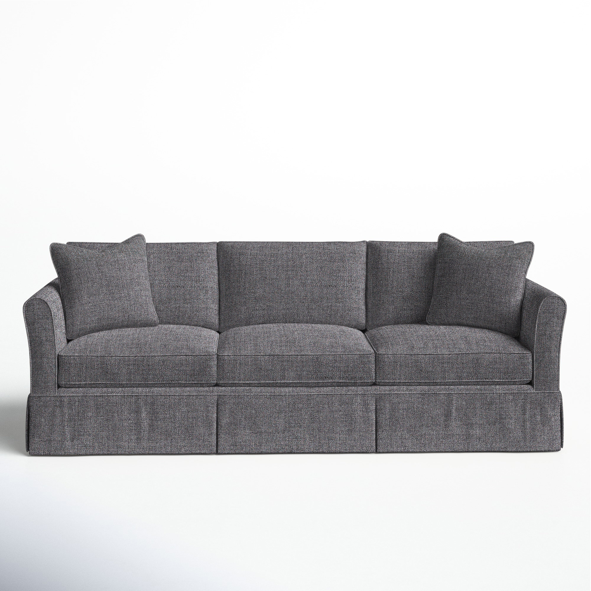 Shelby 82'' Upholstered Sofa, Cast Slate Sunbrella® Plainweave