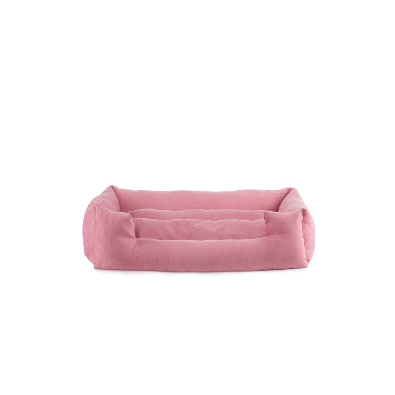 Lit pour animal de compagnie, Taille moyenne: L 35,43 po x l 29,53 po, Rose