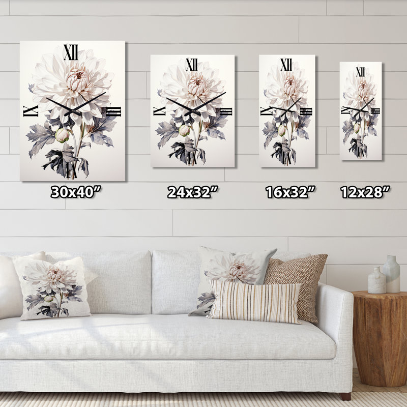 Horloge murale Bellarae - Dahlia, Moyen