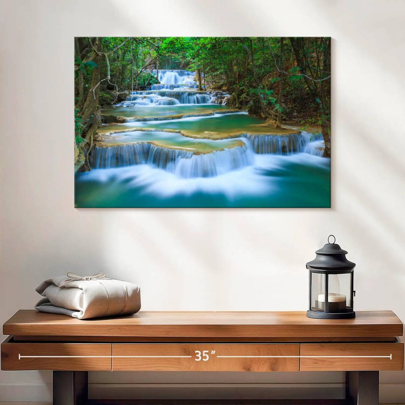 La cascade d'Erawan de Kerrick Kanchanaburi, H 16 po x l 24 po