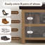 Banc de rangement rembourré pour chaussures en similicuir Hahnville-563548479-540808327