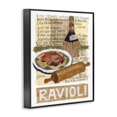 Art rétro de raviolis par Nancy Overton