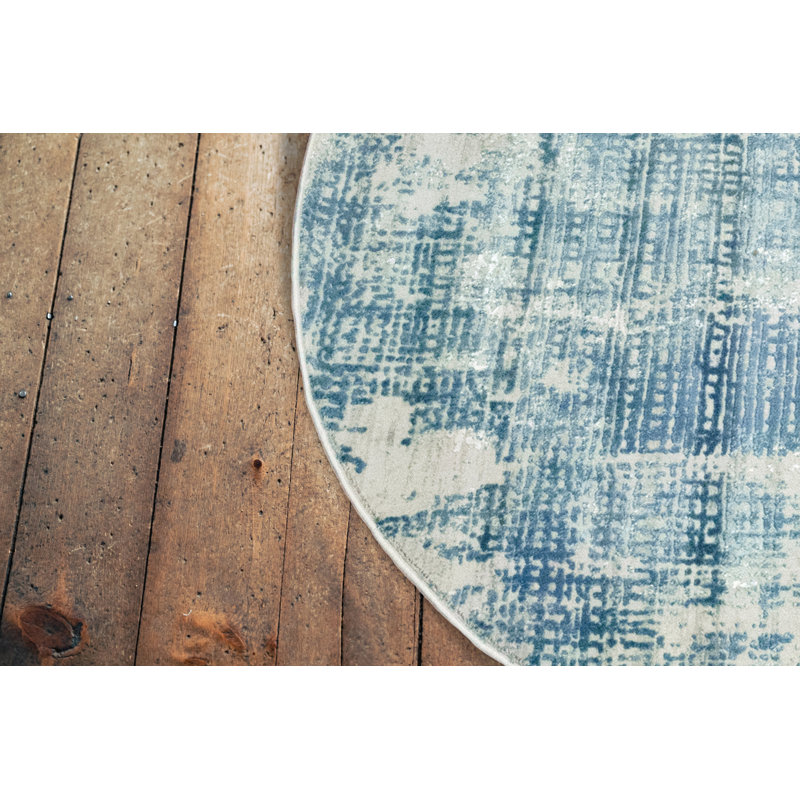 Shaniya Abstract Indoor Rug, Round 5'3"