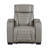 Cyrus Power Recliner, Headrest, Heat Massage, USB Ports, LED, Gray Leather-135407071