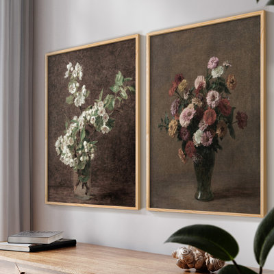 «Vintage Floral VII», 2 pièces
