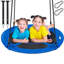 Balancelle 41 po pour soucoupe - capacité de 600 lb, tissu imperméable Oxford 900d, 2 sangles de suspension réglables, idéale pour les enfants et les adultes