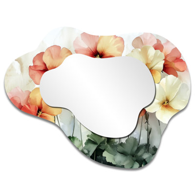 Floating Frame Asymmetrical Wall Mirror