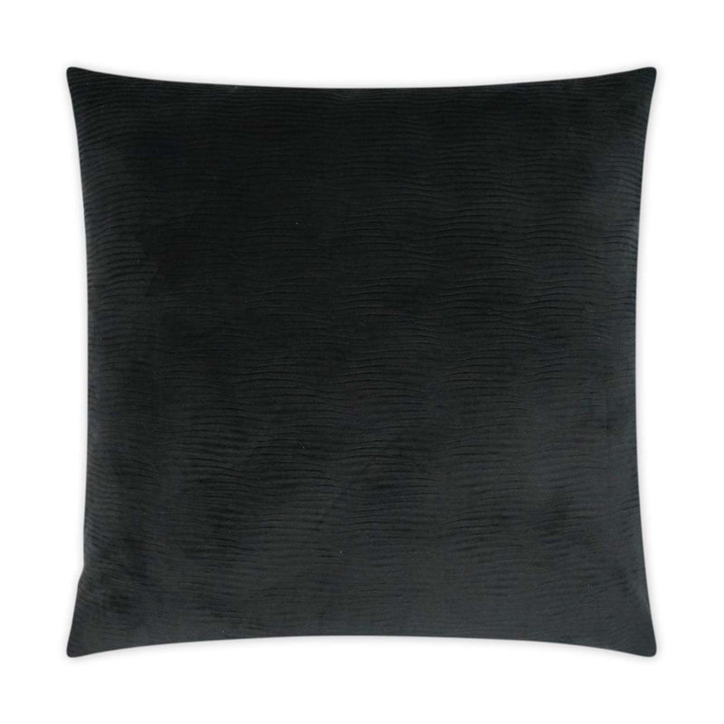 Stream Pillow Cover & Insert, Black, Square 24"