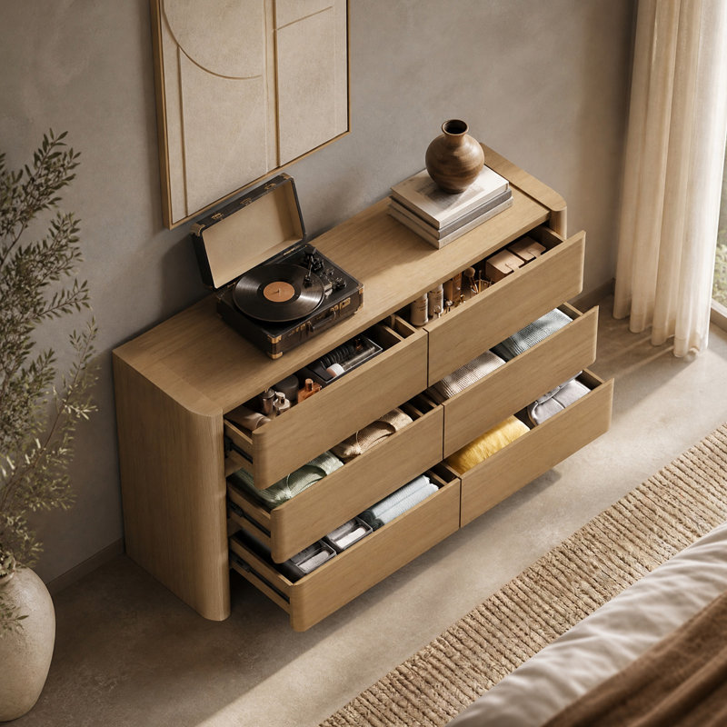Commode incurvée à 6 tiroirs Adonis