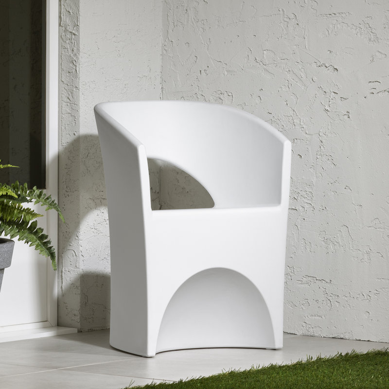 Chaise de patio Dalya, Blanc