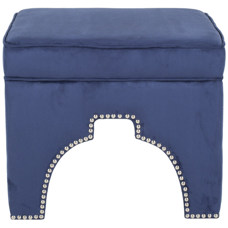 Campbell 54.1cm Wide Ottoman, Navy