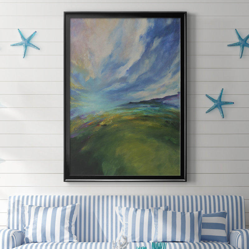 Earth Magic II, toile encadrée de qualité supérieure - prête à être accrochée, Toile avec cadre noir