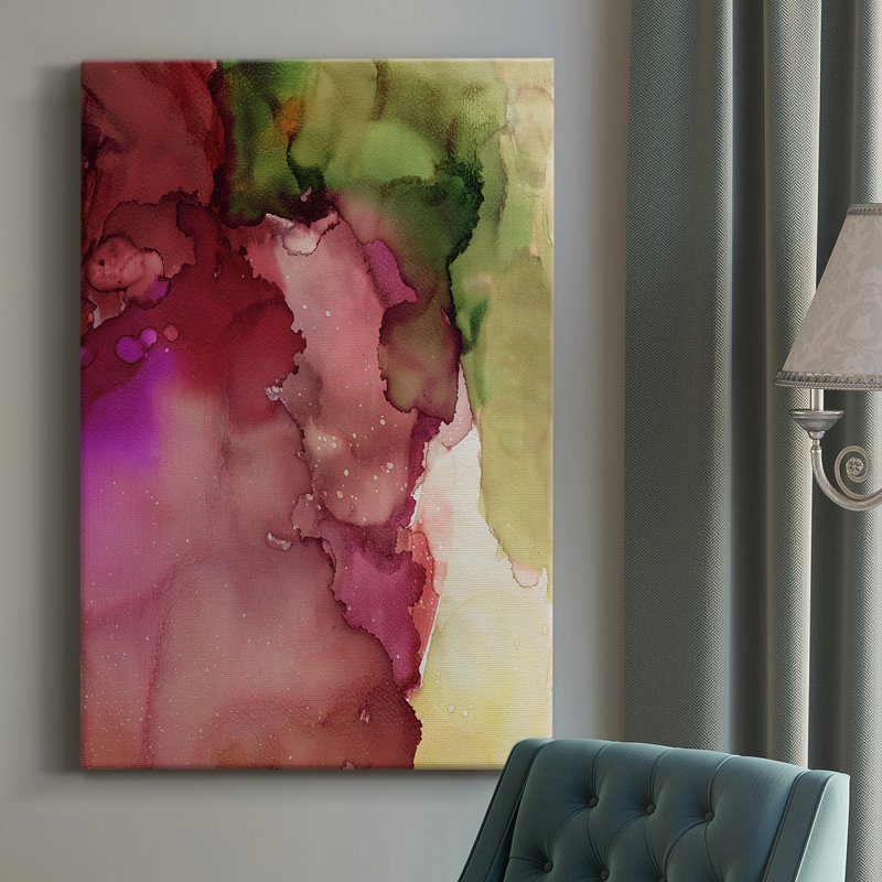 Happy Energy II - peinture sur toile tendue, H 18 po x l 12 po x P 1 po