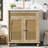 30-Inch Bathroom Vanity: Handwoven Rattan Doors