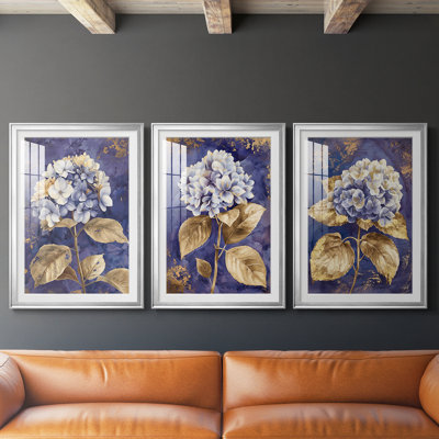 FLORAL Series CCxxxviii - impression personnalisée de qualité supérieure avec mat - 3 pièces