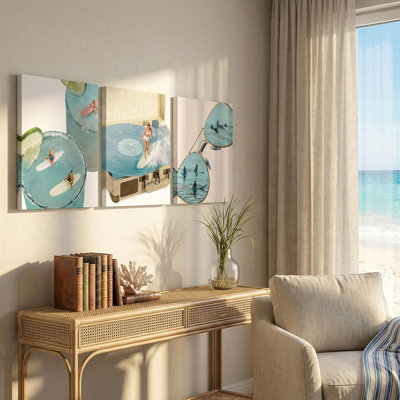 3 Piece Wrapped Canvas Print