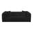  Cheryll Fluffy Oversized Black Corduroy Modular Loveseat