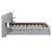 Queen Size Upholstered Platform Bed With Reading Lights