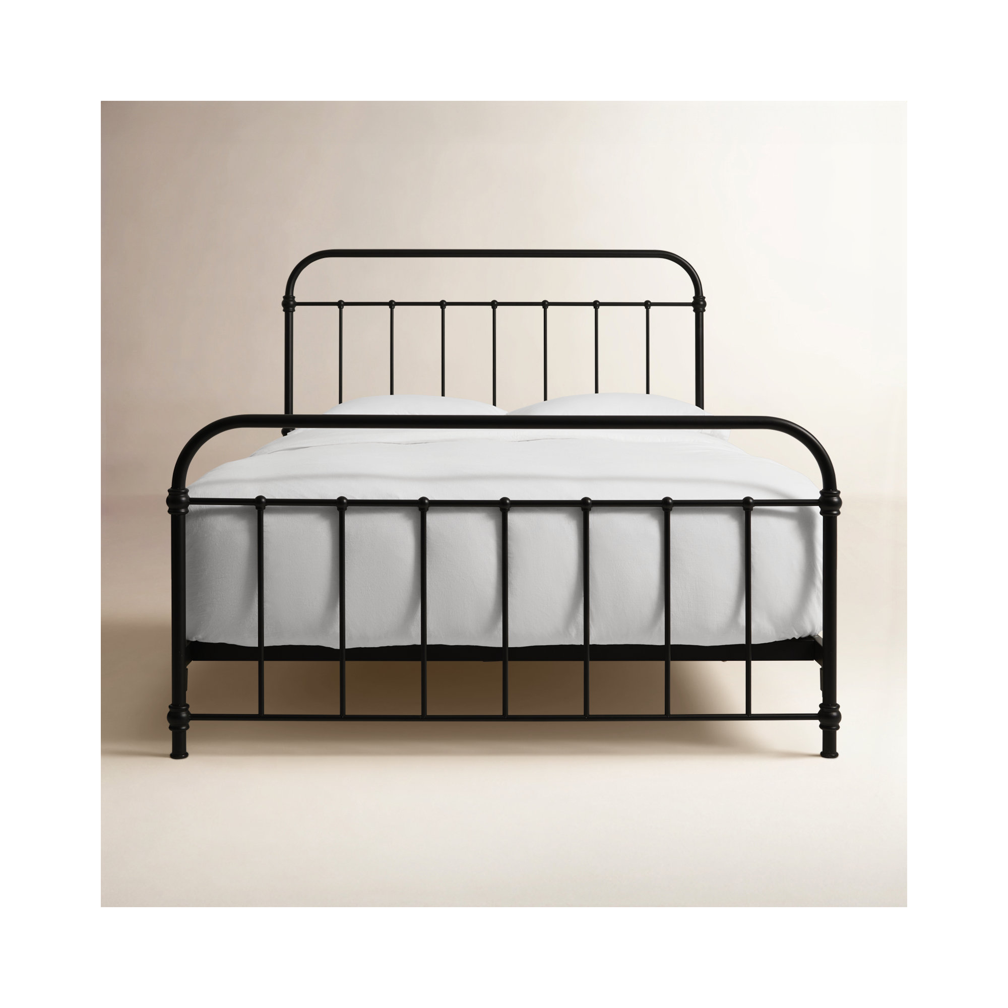 Niles Metal Bed, Queen, Black