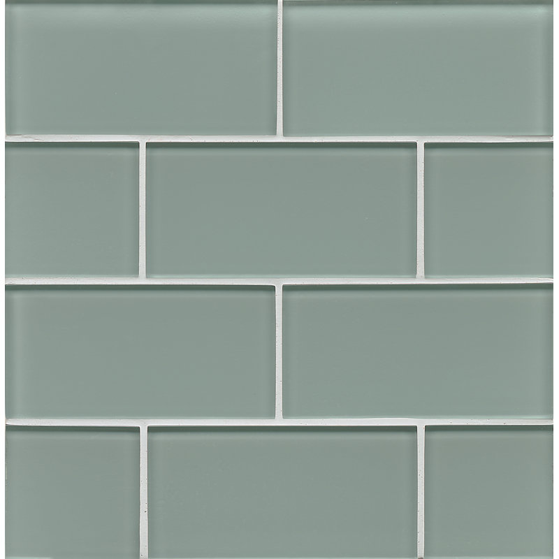 Hamptons 3" x 6" Glass Wall Tile, Tide