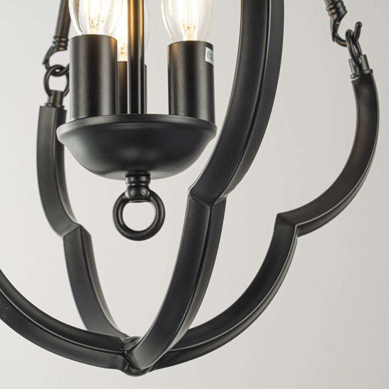 Plafonnier lanterne campagnard à 3 lumières Oliveri