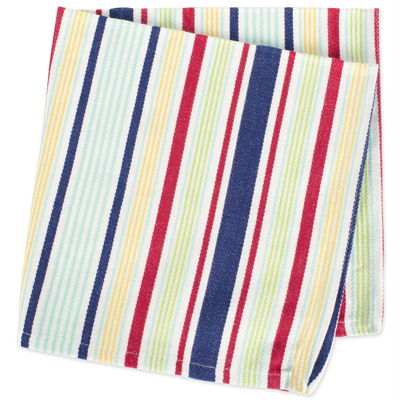 Serviette de coton imprimée 20 po basic stripe Almanzar