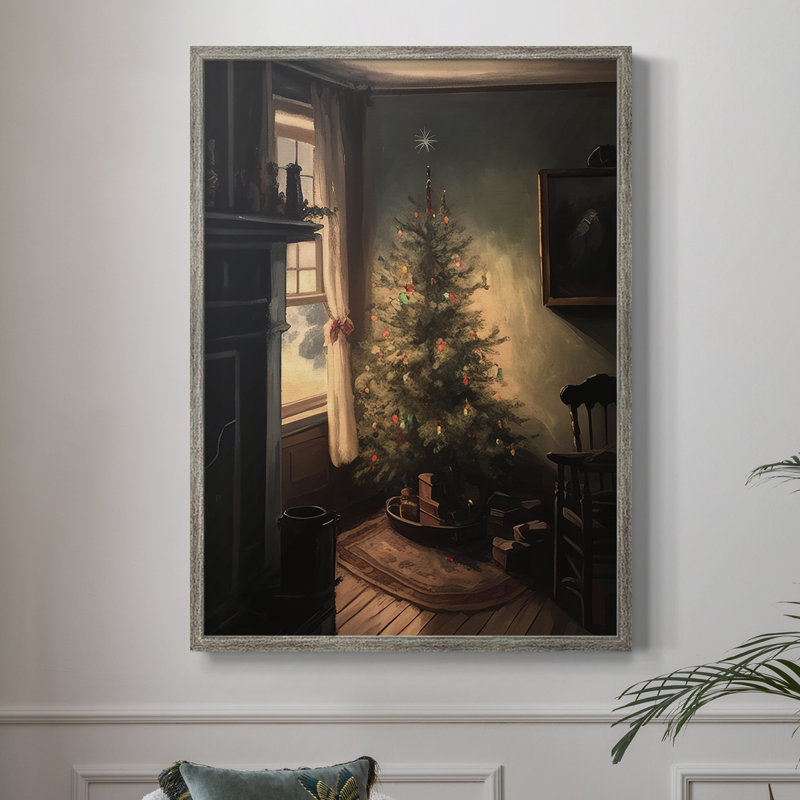 «Christmas Holiday Art DCX», reproduction encadrée - bois massif