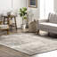 Tapis abstrait pour le salon / chambre à coucher Britlynn, beige / ivoire-1564166424