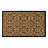 Clara Black Encaustic Non-Slip Outdoor Coir Doormat-55600753